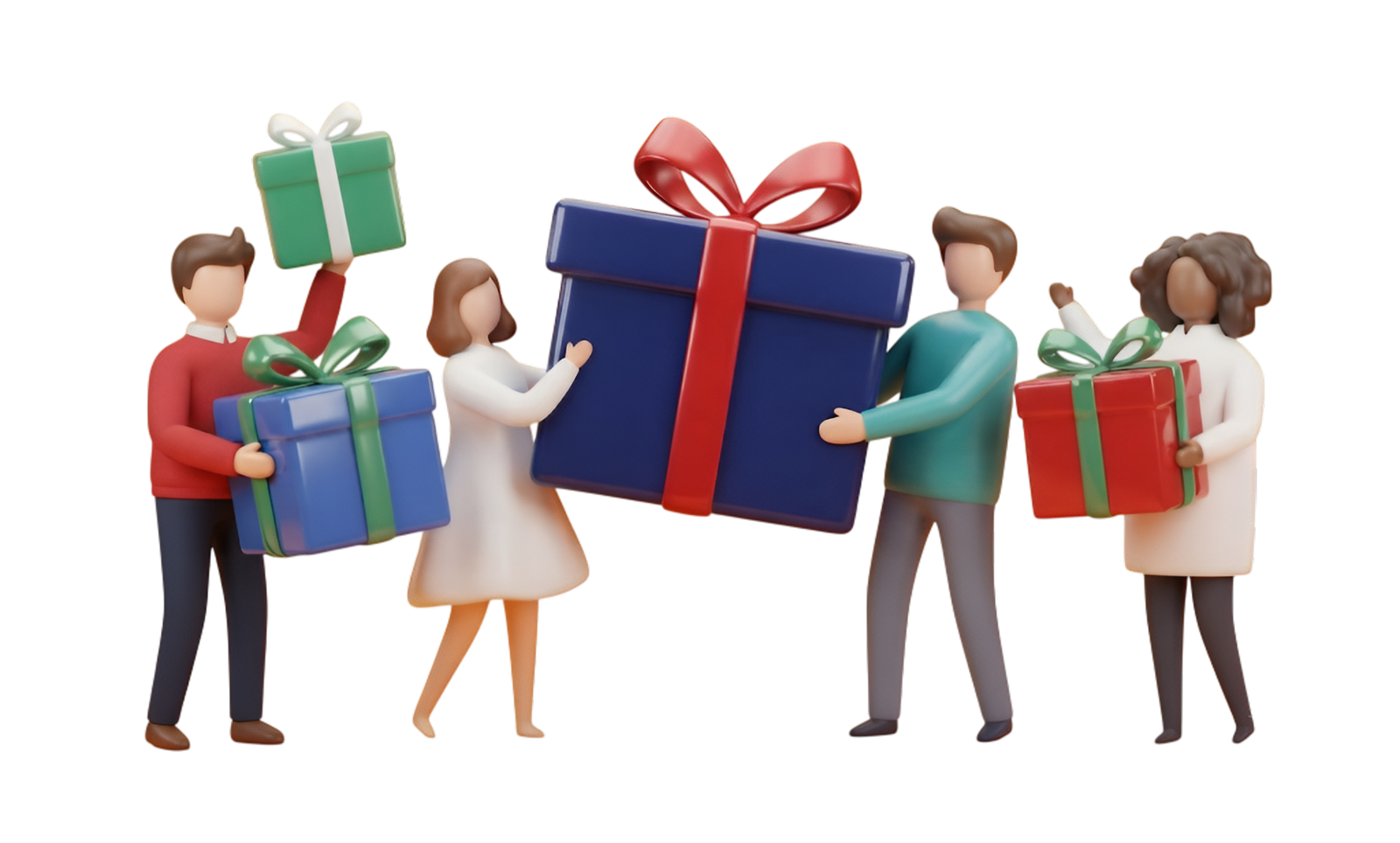 Geschenkeaustausch innerhalb der Gemeinschaft
