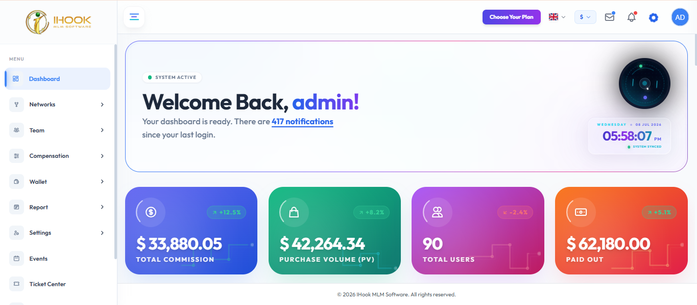 IHook MLM Software