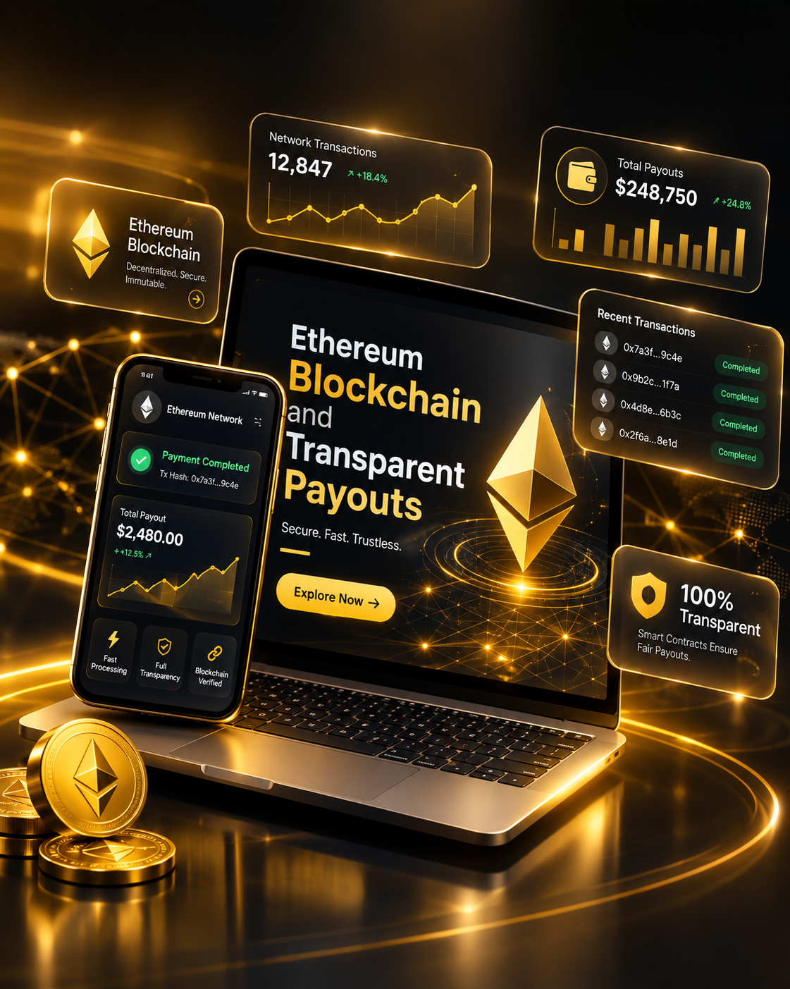 Ethereum Blockchain and Transparent Payouts
